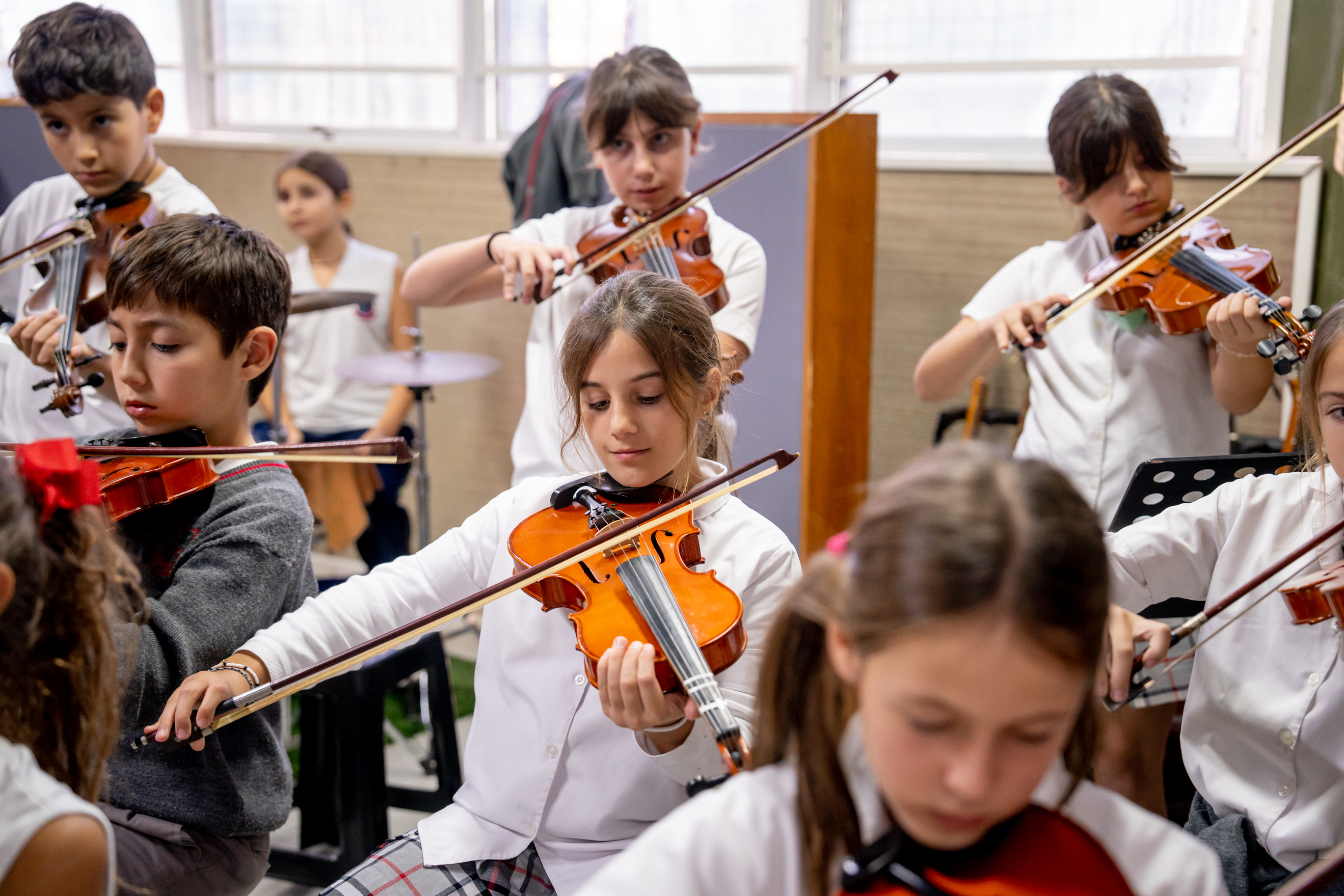 Taller de música en el Colegio San Javier