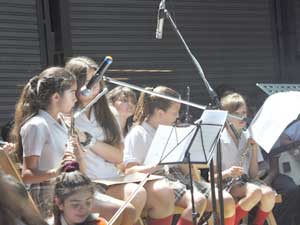 Presentación de la orquesta del Colegio San Javier a familias del colegio