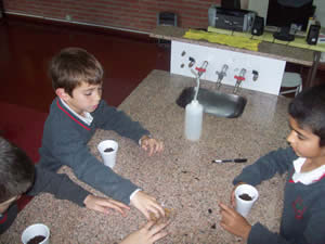 Experiencias en el laboratorio de Ciencias del colegio San Javier