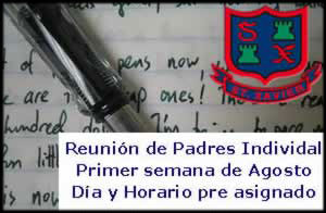Reunión de Padres de Primaria San Jaavier