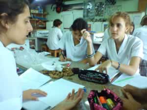 Experiencia en el laboratorio de ciencias
