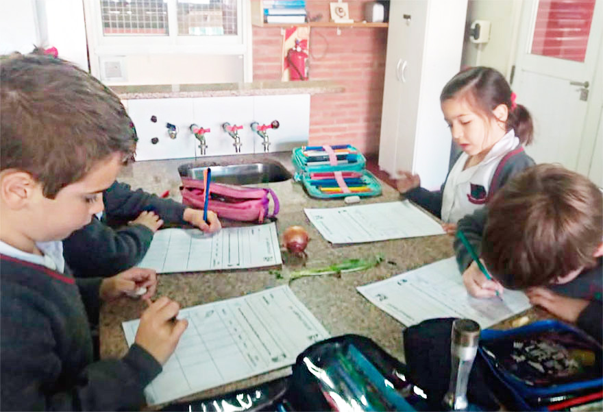 1er Grado en el Laboratorio de Ciencias - Colegio San Javier