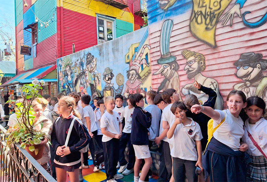 5to  Grado walking tour por la Boca - Colegio San Javier