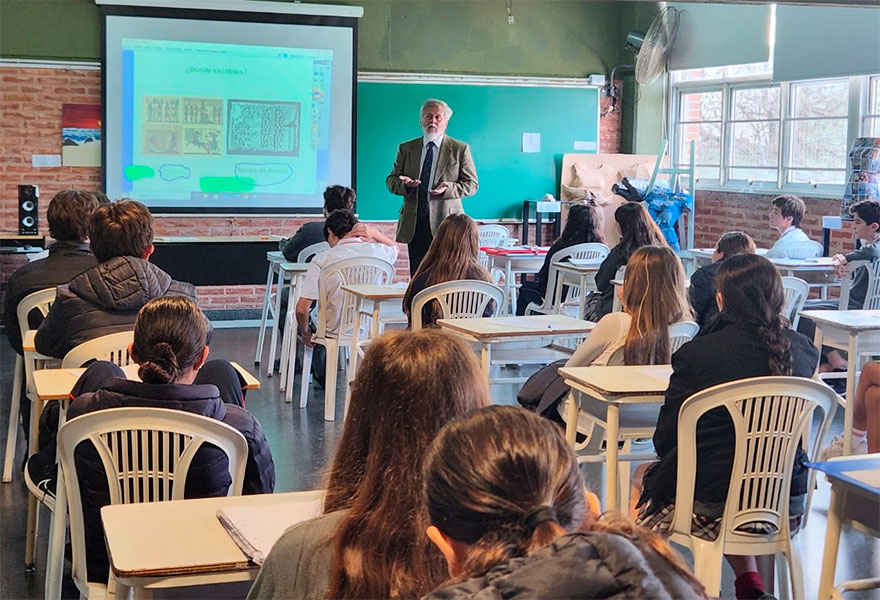 clase de matemáticas en la historia - SEnior 1 - Colegio San Javier